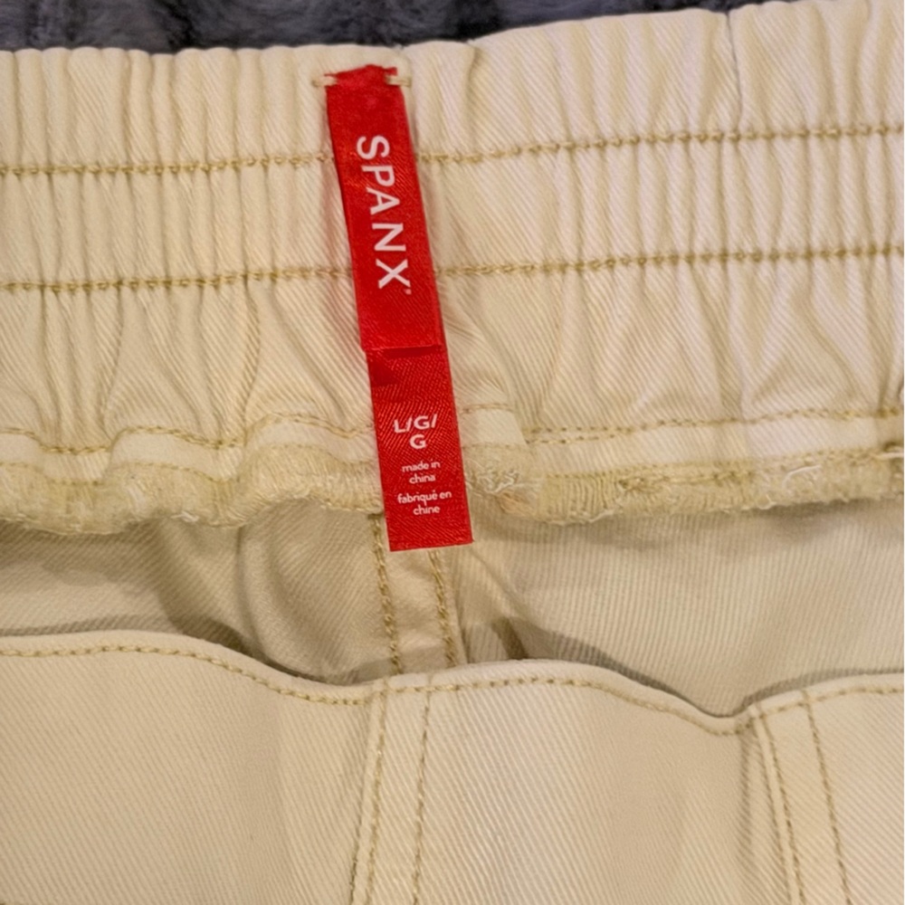 SPANX Cream Twill Joggers - Picture 3 of 4